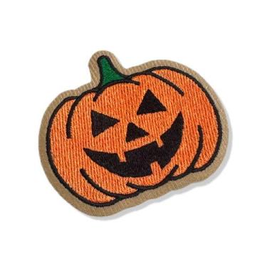 Imagem de V0050-001 Abóbora Halloween Patch Bordado 6,8x8cm - BR44