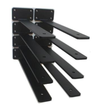 Imagem de Suporte de prateleira L MHMYDZ 30 cm Black Iron Rustic Industrial