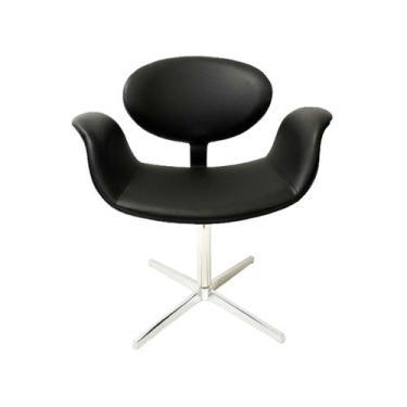 Imagem de Cadeira Tulipa Preta giratória - Poltronas do Sul