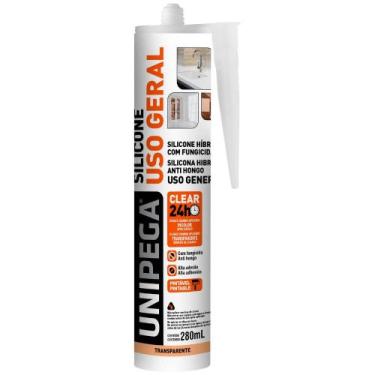 Imagem de Silicone Uso Geral Híbrido Unipega Incolor Cartucho 280ML