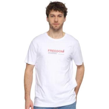 Imagem de Camiseta Calvin Klein Jeans Masculina Freedom 78/23 Branca, M/M