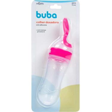 Imagem de Talher Infantil - Colher Dosadora - 20cm - Rosa - Buba