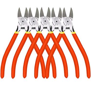 Imagem de 5 Pack Wire Cutters MC-180, Ultra Sharp 6 inch Precision Flush Side Cutters with Longer Cutting Edge, Powerful Heavy Duty Pliers, Ideal for Cables, Wires, Zip Ties, Electrical & Most Cut Needs