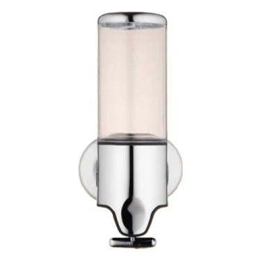 Imagem de Dispensador Manual Multifuncional Para Sabonete LíQuido E Shampoo | Suporte De Parede Prateado Com Garrafa Transparente IncluíDa | Porta Sabonete LíQuido Para Banheiro(1 Grarrafa)