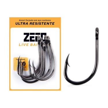 Imagem de Anzol ZEEO Live Bait Ultra Resistente Nº 1/0 - 10 Peças