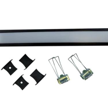 Imagem de Perfil para Fita LED Foxlux - Embutir - Preto - 36 X 28 X 2000mm