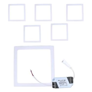 Imagem de Kit 5 Painel Plafon Led 18w Quadrado Embutir Branco Frio bivolt