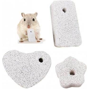 Imagem de Hamster Molar Pedra 3 Pcs Mineral Dentes Moagem Pedra Coelho Cálcio Mastigar Brinquedo Pequenos Animais De Estimação Moedor De Dentes
