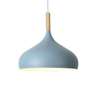 Imagem de CHENKUI Farol pendente americano Farmhouse, Abajur Macaron ajustável com cabo de madeira lustre criativo cabeça única estilo industrial kit de luminária de pendurar para sala de jantar cozinha