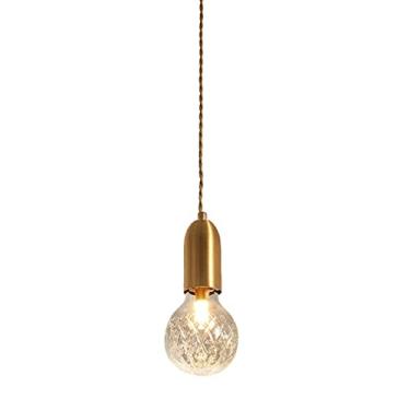 Imagem de YQSLQZZ Mini luminária pendente moderna, pequeno lustre de vidro dourado, luz quente G9*7W iluminação decorativa de cabeceira luzes de teto suspensas, para sala de jantar, bar, cozinha ilha
