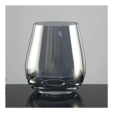 Imagem de CYYHGD Vaso para decoração Vaso de vidro transparente para decoração Vaso hidropônico moderno 6,29/25 cm vasos de flores (D A) (A A)