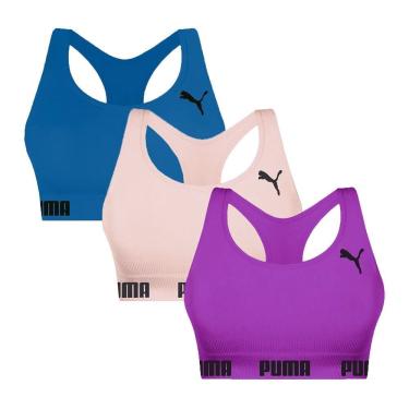 Imagem de Kit 3 Tops Puma Nadador Sem Costura Feminino