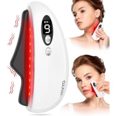 Imagem de Ferramenta facial elétrica Gua Sha YEVYO Black Obsidian Guasha