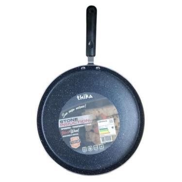 Imagem de Frigideira Tapioqueira Panquequeira com Indução 26cm - Preta - THIKA
