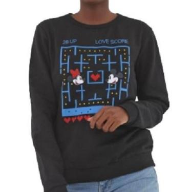 Imagem de Blusa de Moletom Flanelada Fechada Cativa Disney Mickey & Minnie -Feminino