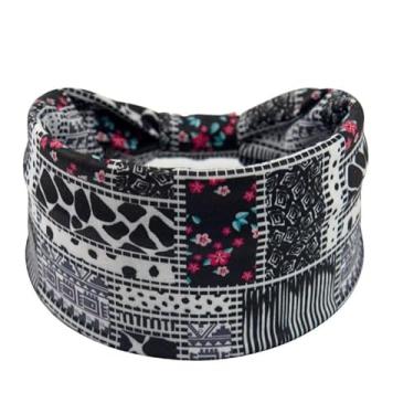 Imagem de Bandana Faixa De Cabelo Larga Feminina Estilo Para Esportes Yoga Tiara Elegante (#COR 10)