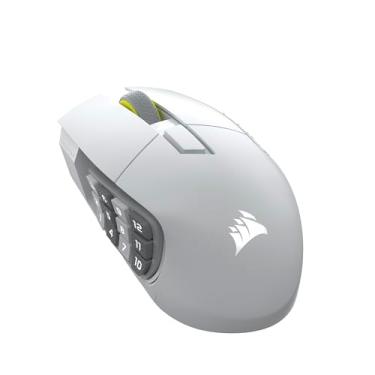 Imagem de Corsair Mouse para jogos Scimitar Elite Wireless SE MMO – 33.000 DPI, 16 botões programáveis, controle deslizante de teclas ajustável, integração Elgato Stream Deck, pesquisa de 1.000 Hz, bateria de
