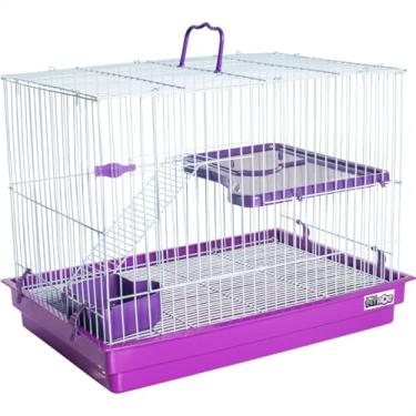 Imagem de Gaiola para Coelho e Porquinho da Índia com 2 Andares com Bandeja Removível