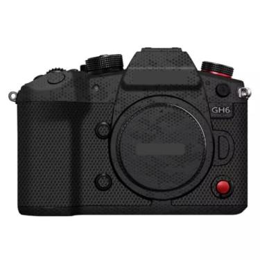 Imagem de GH6 Adesivo de capa de câmera anti-arranhões para Panasonic Lumix GH6 protetor de película de vinil decoração protetora (preto de bambu)