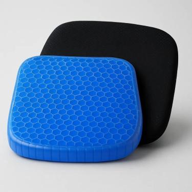 Imagem de Almofada Ortopédica Gel Silicone Anti Escaras Cóccix Egg Sit