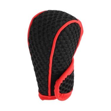 Imagem de Capa universal para manípulo de mudança de marchas protetor de alça de mudança de marchas tecido automotivo 1 peça antiderrapante preto