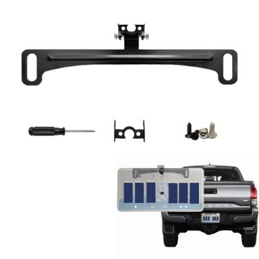 Imagem de Suporte de placa de carro para câmera de visão traseira com chave inglesa - suporte universal para câmera de reserva, compatível com placas de licença dos EUA, acessório de fácil instalação