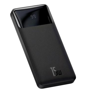 Imagem de Power Bank Slim Tecnológico Preto 22.5W Carregamento Rápido
