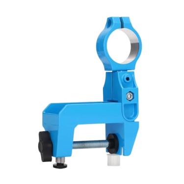 Imagem de Suporte de broca de bancada ajustável - Suporte de broca de ângulo elétrico de liga de alumínio resistente universal para furadeiras e esmerilhadeiras elétricas com ajuste de ângulo de 90°