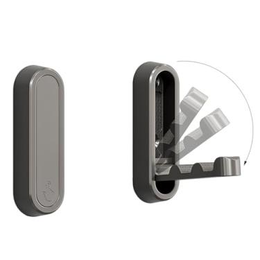 Imagem de XSGTZMJ 2 ganchos dobráveis para casacos, ganchos de parede resistentes feitos de liga de zinco, ganchos de parede dobráveis para pendurar casacos, cachecóis, chapéus, roupões de banho, chaves, bolsas