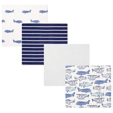 Imagem de Hudson Baby Cobertores unissex de flanela de algodão para bebês, tamanho único, Born to Fly, tamanho nico