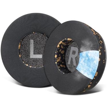 Imagem de SOULWIT Substituição de Almofadas de Ouvido para Sony WH-CH500/CH510/CH520, MDR-ZX100/ZX110/ZX110NC/ZX220/XB200/ZX300/ZX330BT, MDR-V100/V150/V200/V250/V300/V400/DR-BT101 - GR Manchas Douradas