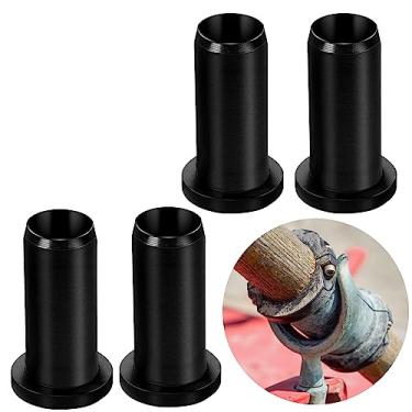 Imagem de Pacote com 4 inserções de soquete de bloqueio de remo, bucha de soquete de bloqueio de remo de 1/5.1 cm para protetor de remo e suporte de ferramentas de barco