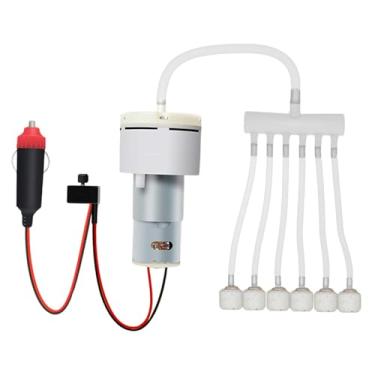 Imagem de Ｂｅｓｇａ Bomba de ar elétrica para aquário DC 12V com acessórios, ferramenta multifuncional de economia de energia, aerador potente e para aquário, Estilo 8