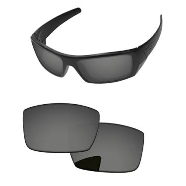 Imagem de PapaViva Lentes de reposição para óculos de sol Oakley Gascan OO9014 60 mm, Preto cromado, Gascan