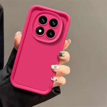 Imagem de Capa de silicone com lente de câmera de cor sólida para Xiaomi Redmi Note 14 Pro Plus 4G 5G Funda, capa traseira, magenta, para Redmi 14C