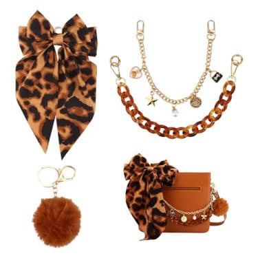 Imagem de 4un. Acessórios de Pingente para Bolsa, Correntes com Laço Pom Pom Chaveiro Decoração de Bolsa Ombro Enfeite para YETI Camino 20/35/50 (Estilo 2)