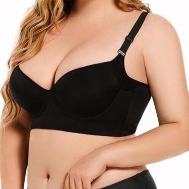Imagem de Sutiã Cotton Whisper Push Up Plus Size Seamless Black 50F