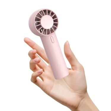 Imagem de Mizong Mini ventilador portátil, ventilador portátil pessoal USB com vento de resfriamento de 3 velocidades, recarregável, operado por bateria, design de bolso para desktop/viagem/ar livre/férias