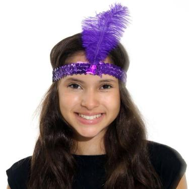 Imagem de Faixa Da Melindrosa Acessório Para Fantasia Abrakadabra, ROXO, U