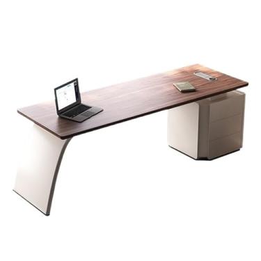 Imagem de Mesa de trabalho Grande mesa executiva de escritório com armazenamento, escrita madeira, móveis tomadas carregamento(S)
