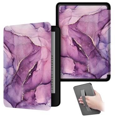 Imagem de Akacy Novo padrão pintado com alça capa para Kindle 17.8 cm 12th Case, leve e segura para água, capa protetora dobrável geração 2024 (14)