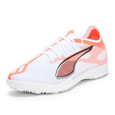 Imagem de PUMA Chuteiras de futebol masculinas Ultra 5 Match Turf Trainer, Puma Branco-puma preto vermelho brilhante, 38