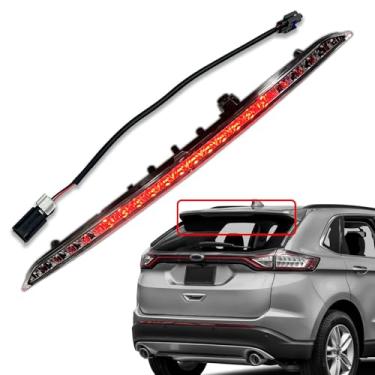 Imagem de BZJUNQI 923-133 Terceira luz de freio conjunto de luz de freio compatível com 2015 2016 2017 2018 2019 2020 2021 2022 2023 2024 Ford Edge High Mount Stop Brake Light Substituir #923-133 FT4Z13A611 3A