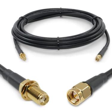 Imagem de Proxicast Cabo coaxial SMA macho para SMA fêmea premium série 240 de 4,5 m (50 Ohm) - extensor de cabo de antena para 4G LTE, modems 5G/roteadores, amador, ADS-B e GPS (não para TV ou WiFi)