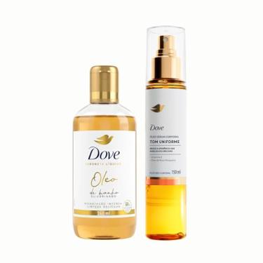 Imagem de Kit Dove Sabonete Líquido Óleo de Banho 240ml + Sérum Óleo Corporal Tom Uniforme Spray 150ml