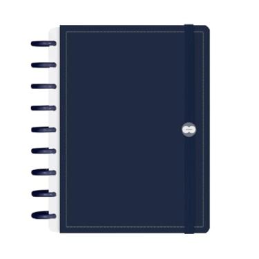 Imagem de Caderno Iscool Disc Inteligente 140 Folhas Solid Colors Azul Marinho M+