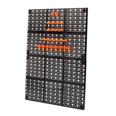 Imagem de ABS Pegboard Rack Wall Storage Organizer for Garage and Workshop Tool Holder with Warp-resistant Design Strong Load Capacity for Kitchen Garden and Hardware Stores