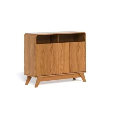 Imagem de Buffet Aparador Eccos 3 Portas Nature Design Moderno, Amplo Armazenamento, Acabamento Premium para Sala de Estar, Jantar ou Hall