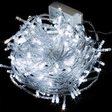 Imagem de Pisca de Led Cordão de Luzes Fio de Luz de Natal Decoração Enfeite Ano Novo Reveillon Festa Noite Natalina