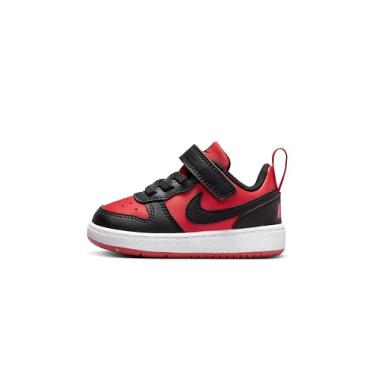 Imagem de Nike Tênis infantil unissex Court Borough Low Recraft para bebê/criança pequena, University Red/Black-white, 18
